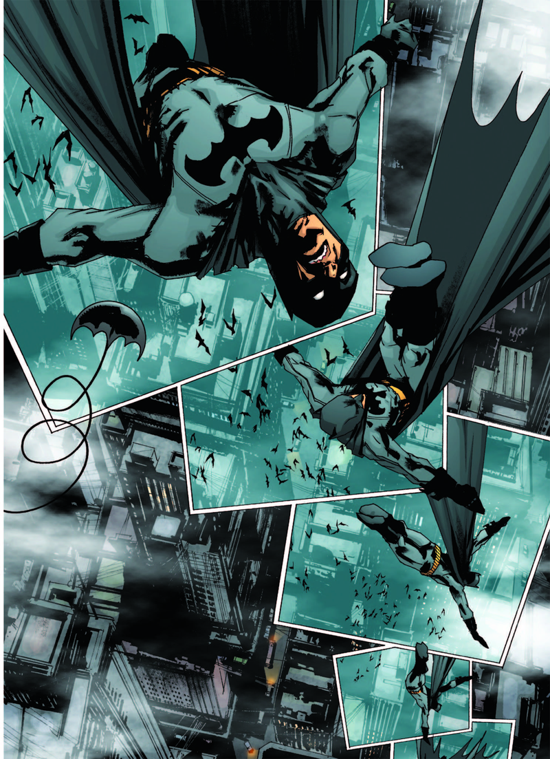Unlettered art from “Batman: The Black Mirror”. Photo provided by Insight Editions from The Art of Jock. © Mondo Tees, LLC 2016. All rights reserved.